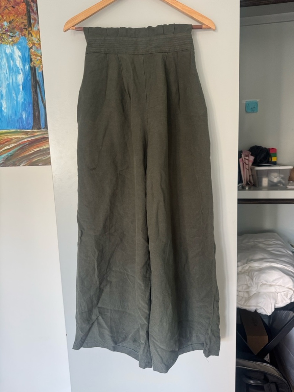 Adam Lippes sage Green halter jumpsuit size 0R - Picture 5 of 5